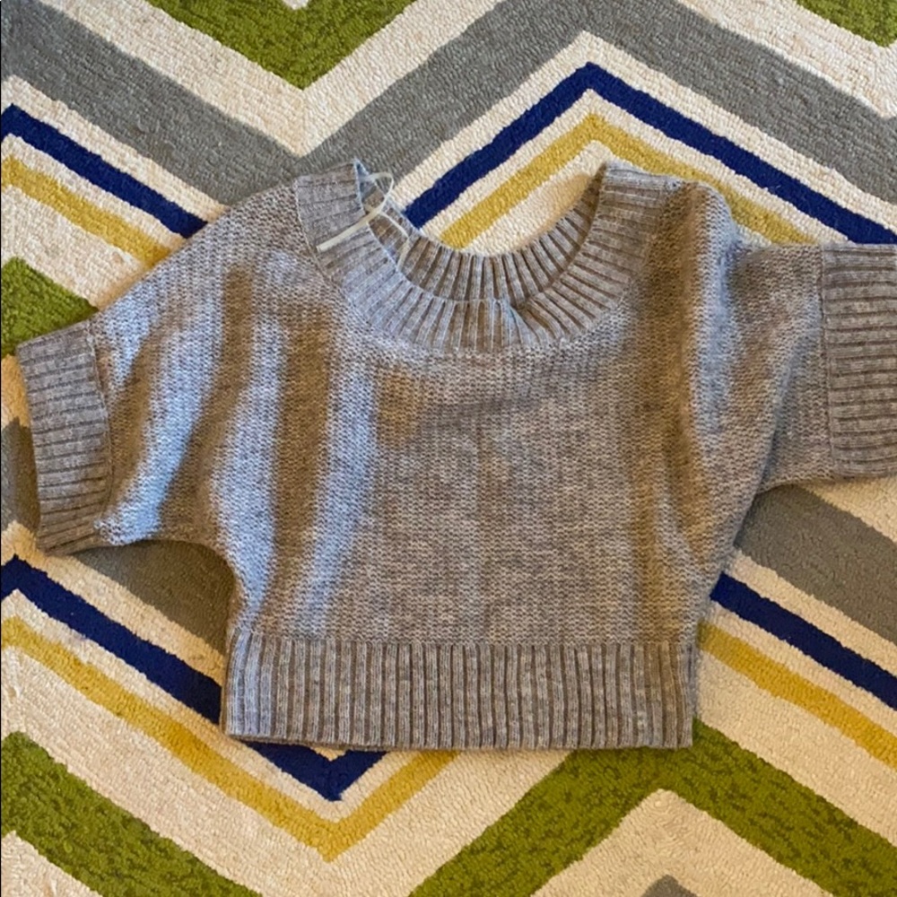 Grey shorts sweater
